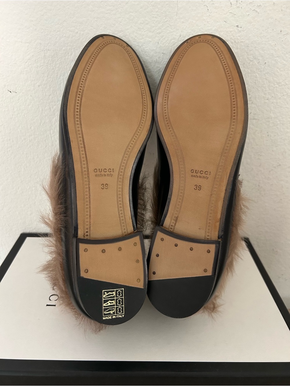 NIB Gucci Women MALAGA KID/GLASGOW Nero/Naturale Loafers in Black, Size39, $1100 - Picture 7 of 12